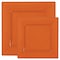 Smarty Had A Party Burnt Orange Square Plastic Plates Dinnerware Value Set (120 Dinner Plates+120 Salad Plates), 240PK 9909VP-CASE - alternate 2